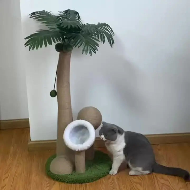 Coconut Tree Cat Scratching Post NNETM