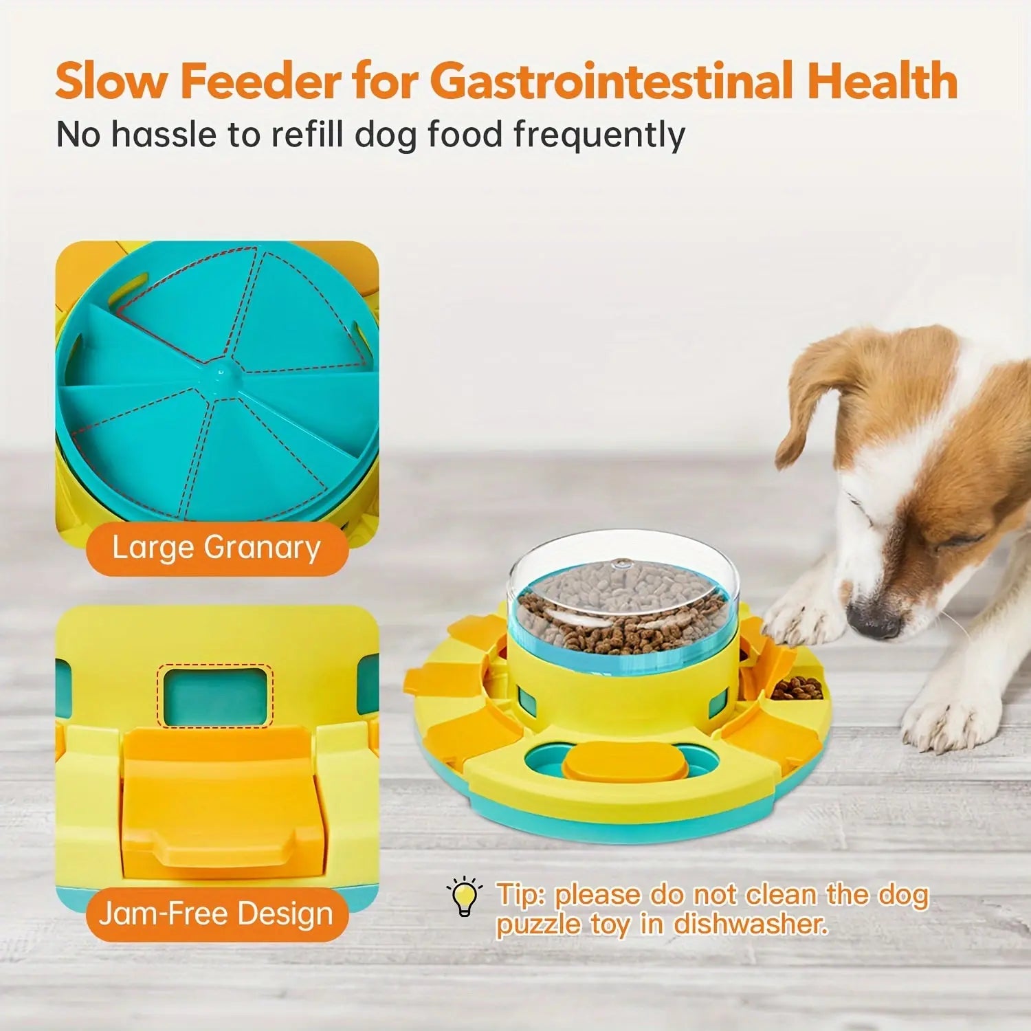 NNETM Interactive Dog Puzzle Feeder Toy for IQ Training NNETM