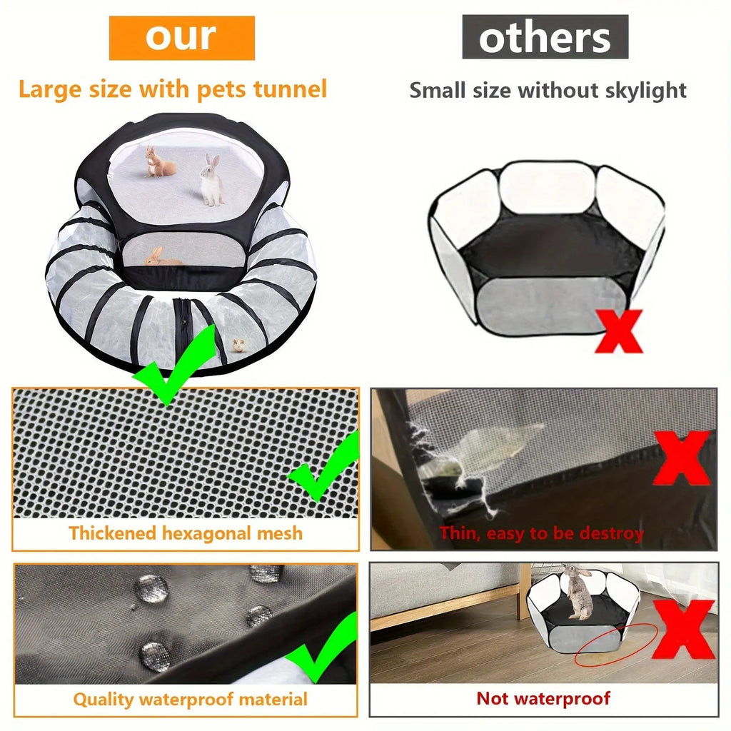 Small Animal Playpen with Tunnel TM