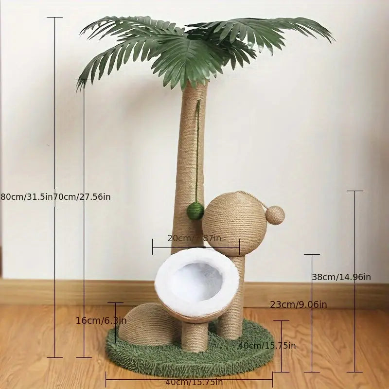 Coconut Tree Cat Scratching Post NNETM