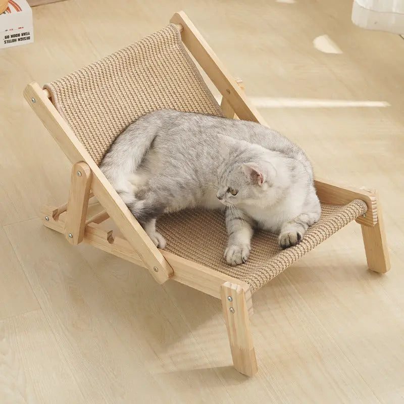 Adjustable Wooden Cat Lounger NNEDSZ