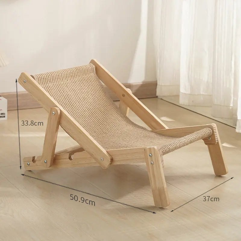Adjustable Wooden Cat Lounger NNEDSZ