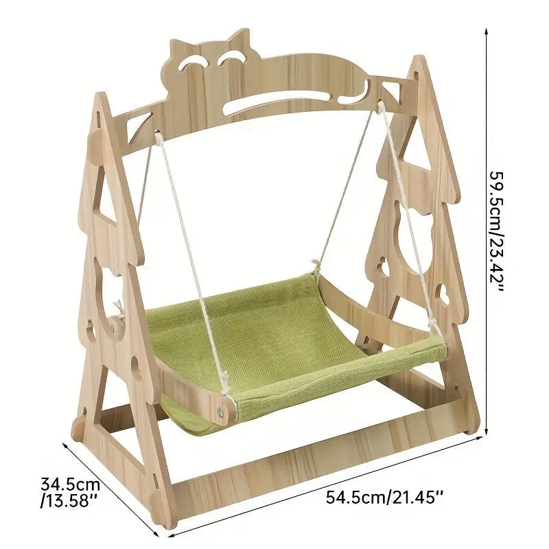 Cat Hammock Tree with Scratching Rope Lounger Bed TM