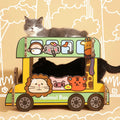 Animal Bus Scratching Board Tiny Pet