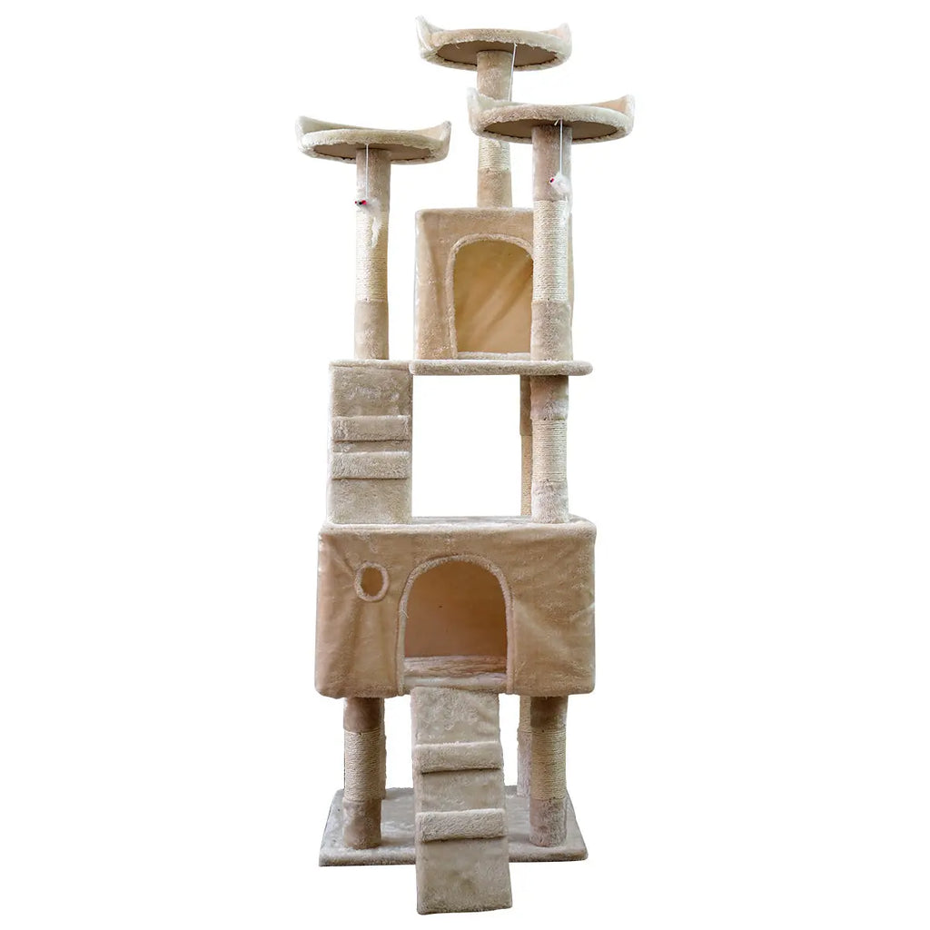 170cm Cat Tree Scratching Post - Beige NNEDPE