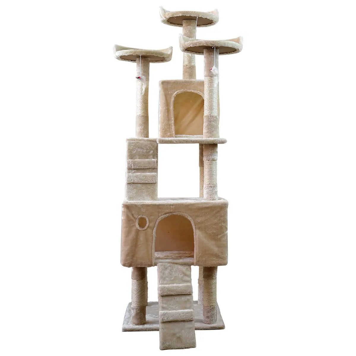 170cm Cat Tree Scratching Post - Beige NNEDPE