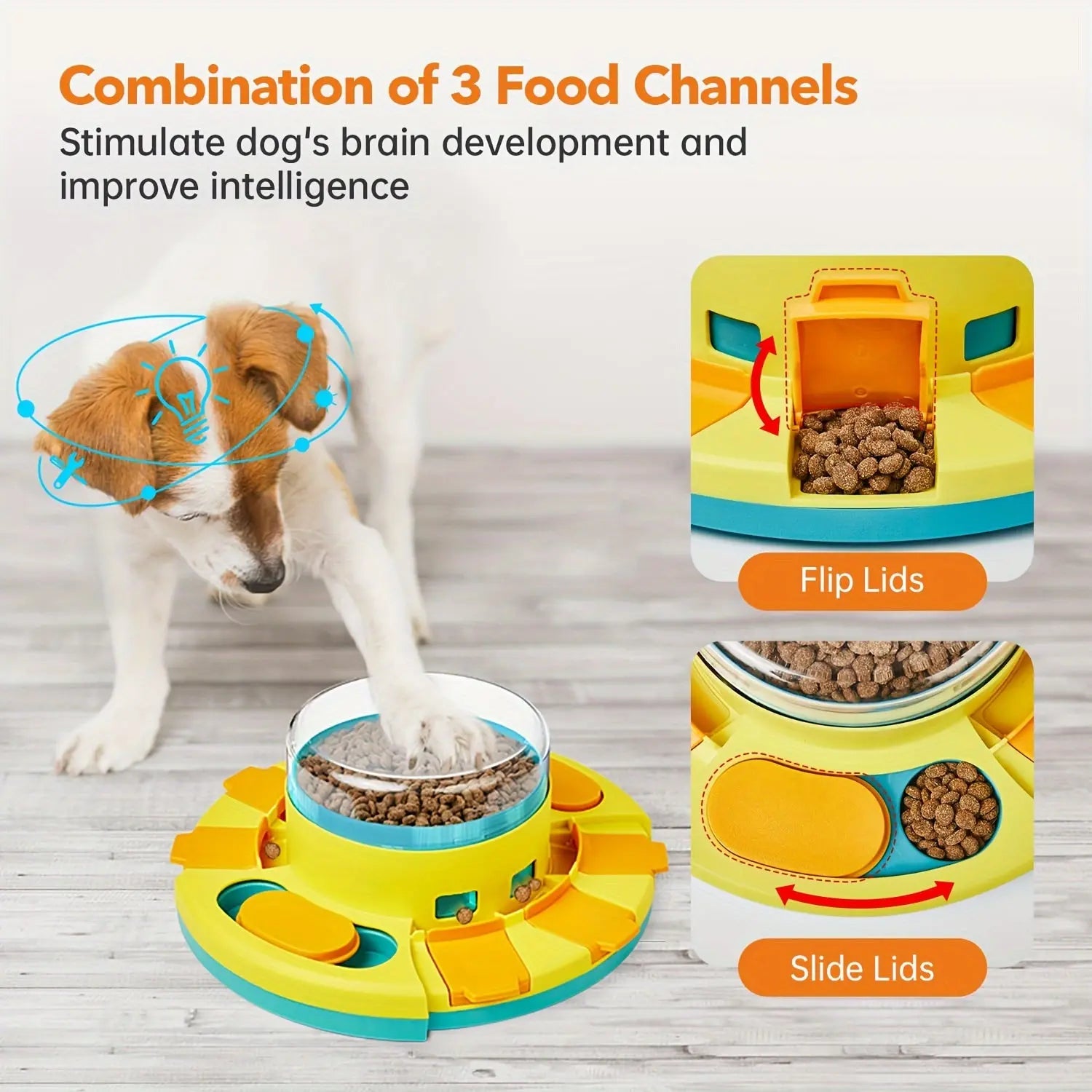 NNETM Interactive Dog Puzzle Feeder Toy for IQ Training NNETM