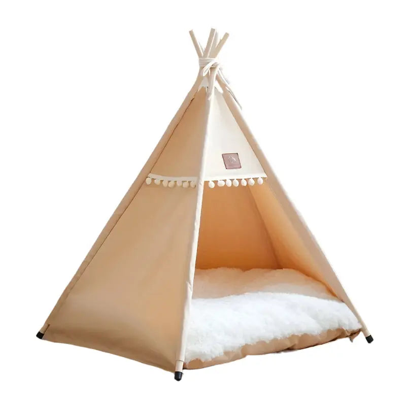 Linen Pet Teepee Bed NNETM