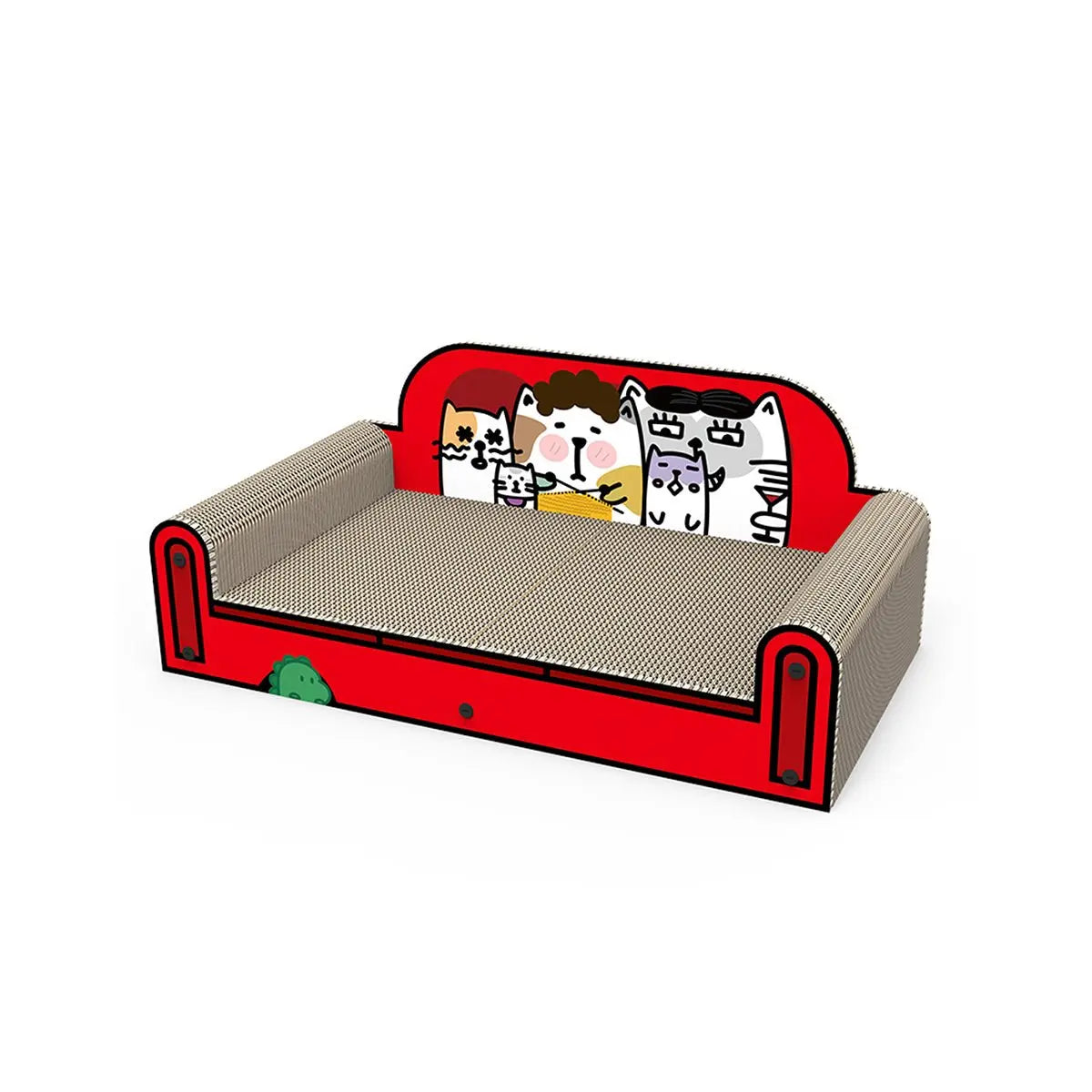 One Family Red Large Sofa Scratching Board Tiny Pet