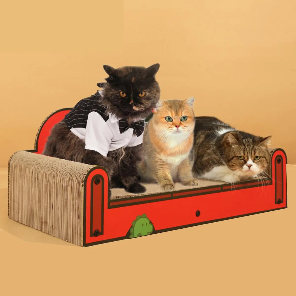 One Family Red Large Sofa Scratching Board Tiny Pet
