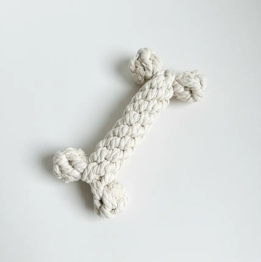 The Little Love White Rope Bone Toy Monli