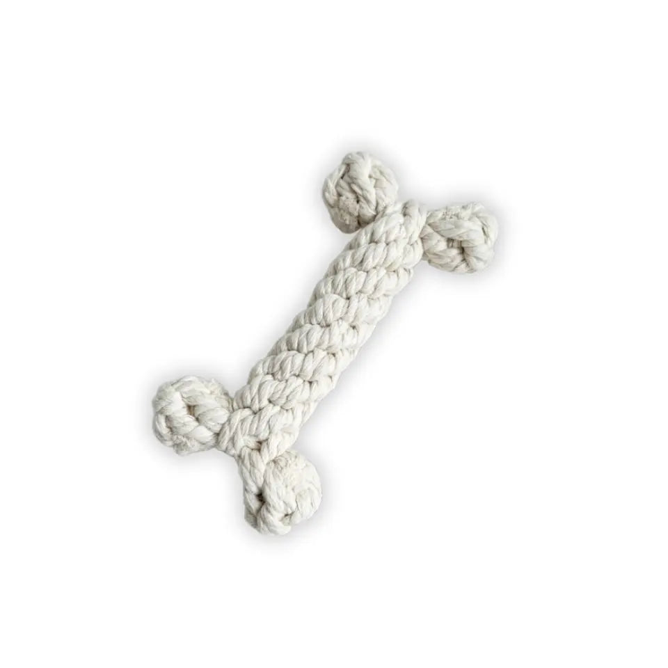 The Little Love White Rope Bone Toy Monli